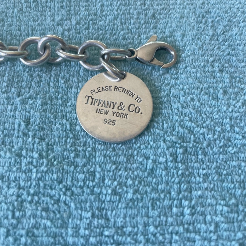 Authentic Tiffany & Co. Sterling Silver charm bracelet
